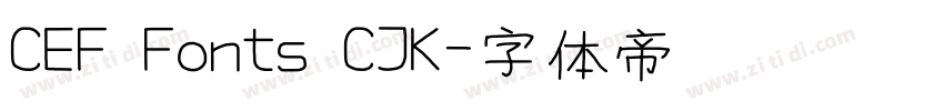 CEF Fonts CJK字体转换